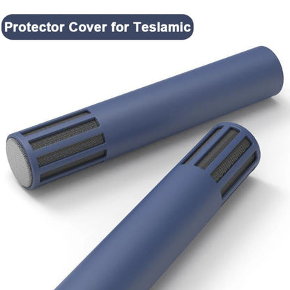 For Teslamic Microphone 1pair Silicone Protective Case Wireless Mic Cover(Advanced Gray) - Microphone by PMC Jewellery | Online Shopping South Africa | PMC Jewellery | Buy Now Pay Later Mobicred