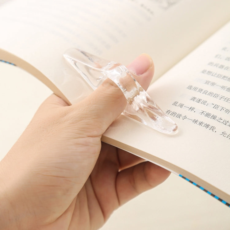 Thumb Bookmark Acrylic Book Holder Support Reading Aids For Students(Transparent) - Bookmark by PMC TechLife | Online Shopping South Africa | PMC TechLife | Buy Now Pay Later Mobicred