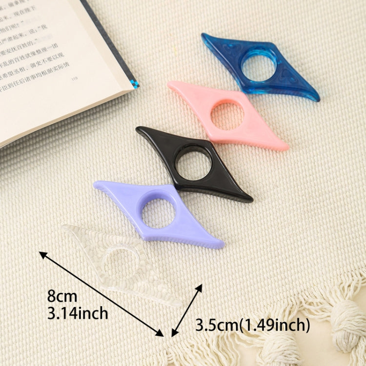 Thumb Bookmark Acrylic Book Holder Support Reading Aids For Students(Transparent) - Bookmark by PMC TechLife | Online Shopping South Africa | PMC TechLife | Buy Now Pay Later Mobicred