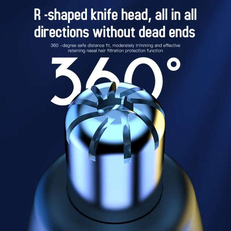 Electric Digital Display Nose Hair Trimmer Rechargeable 3 Gear Adjustable Portable Shaver(Silver) - Electric Shavers by PMC TechLife | Online Shopping South Africa | PMC TechLife | Buy Now Pay Later Mobicred