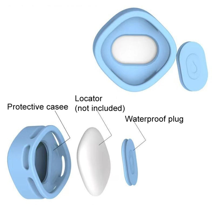 For Samsung Galaxy SmartTag Positioning Tracker Life Waterproof Silicone Protective Case(Pink) - SmartTag Accessories by PMC TechLife | Online Shopping South Africa | PMC TechLife