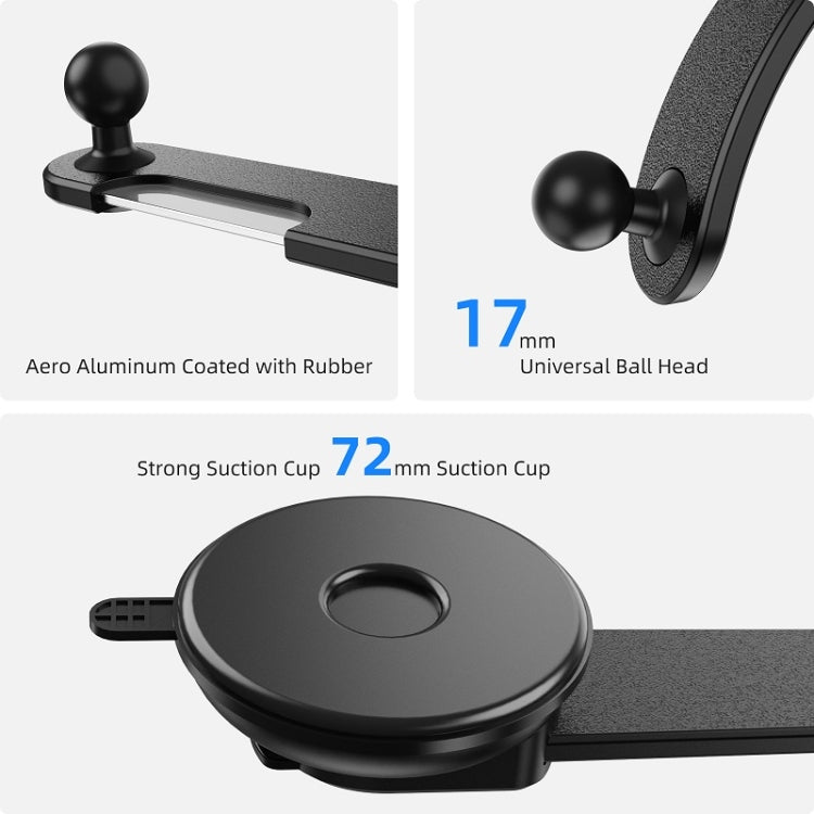 Car Dashboard Suction Cup Double Chuck Mobile Phone Holder(CP-T1) - Car Holders by PMC TechLife | Online Shopping South Africa | PMC TechLife | Buy Now Pay Later Mobicred