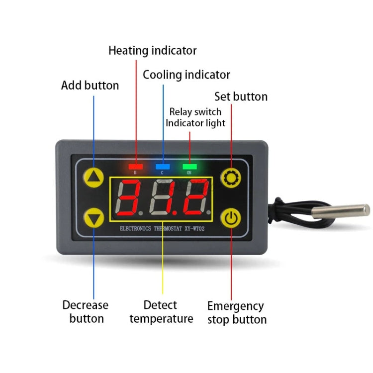 WIFI Wireless Cell Phone Remote Thermostat Control Switch Module, Model: Digital Tube Display - Other Accessories by PMC Jewellery | Online Shopping South Africa | PMC Jewellery | Buy Now Pay Later Mobicred