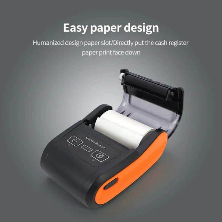 58mm Portable Logistics Takeaway Receipt Bluetooth Thermal Printer(EU Plug) - Printer by PMC TechLife | Online Shopping South Africa | PMC TechLife | Buy Now Pay Later Mobicred