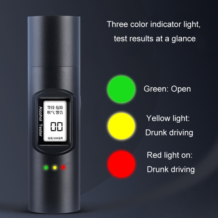 High-Precision Portable Air Blowing Rechargeable Alcohol Tester(English Version) - Breath Alcohol Tester by PMC Jewellery | Online Shopping South Africa | PMC Jewellery