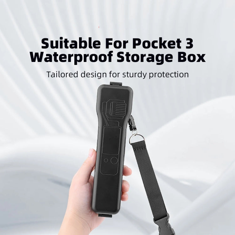 For DJI OSMO POCKET 3 BRDRC Waterproof Storage Box Protective Shell  With Lanyard(Black) - Case & Bags by BRDRC | Online Shopping South Africa | PMC TechLife | Buy Now Pay Later Mobicred