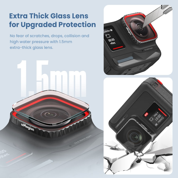 For Insta360 Ace ND8+ND16+ND32+ND64 aMagisn Waterproof Filter Protective Goggles Sports Camera Accessories - Len Accessories by aMagisn | Online Shopping South Africa | PMC Jewellery | Buy Now Pay Later Mobicred