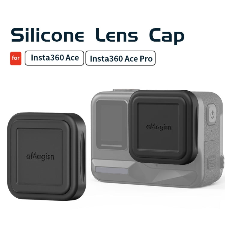 For Insta360 Ace Pro aMagisn Silicone Lens Cap Protective Cover Sports Camera Accessories - Len Accessories by aMagisn | Online Shopping South Africa | PMC Jewellery | Buy Now Pay Later Mobicred