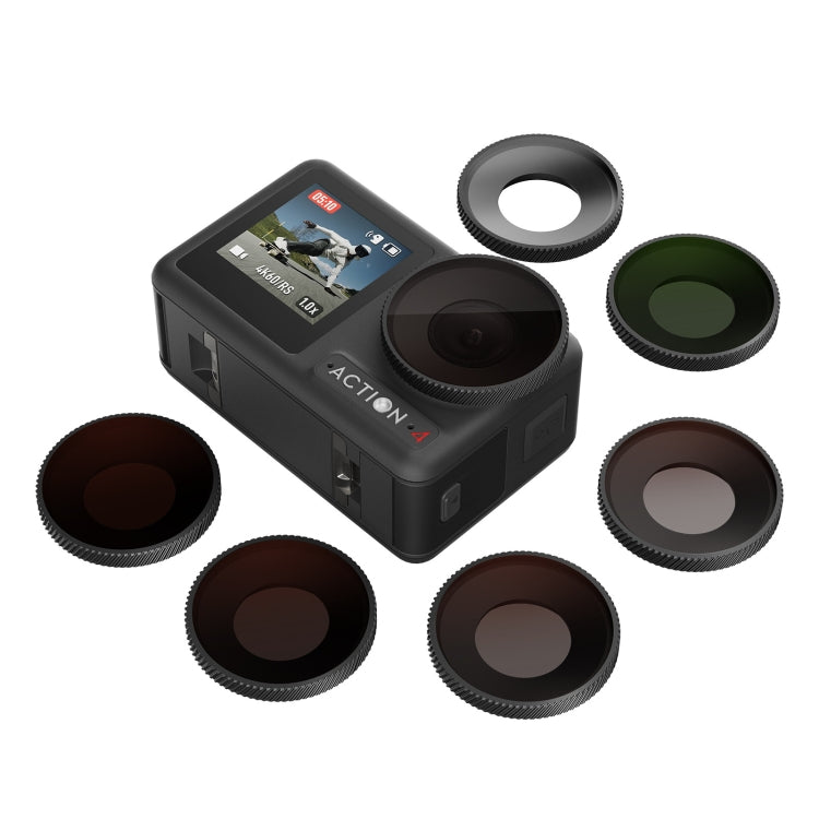 For DJI Osmo Action 4 AMagisn Waterproof Filter Sports Camera Accessories, Style: ND8+ND16+ND32+ND64 -  by aMagisn | Online Shopping South Africa | PMC Jewellery | Buy Now Pay Later Mobicred