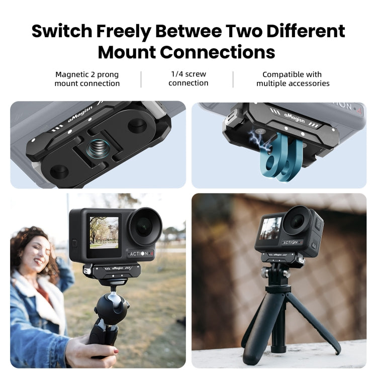 For DJI Osmo Action 4 / 3 aMagisn Magnetic Fast Disassembly Motion Camera Accessories - Other by aMagisn | Online Shopping South Africa | PMC Jewellery | Buy Now Pay Later Mobicred