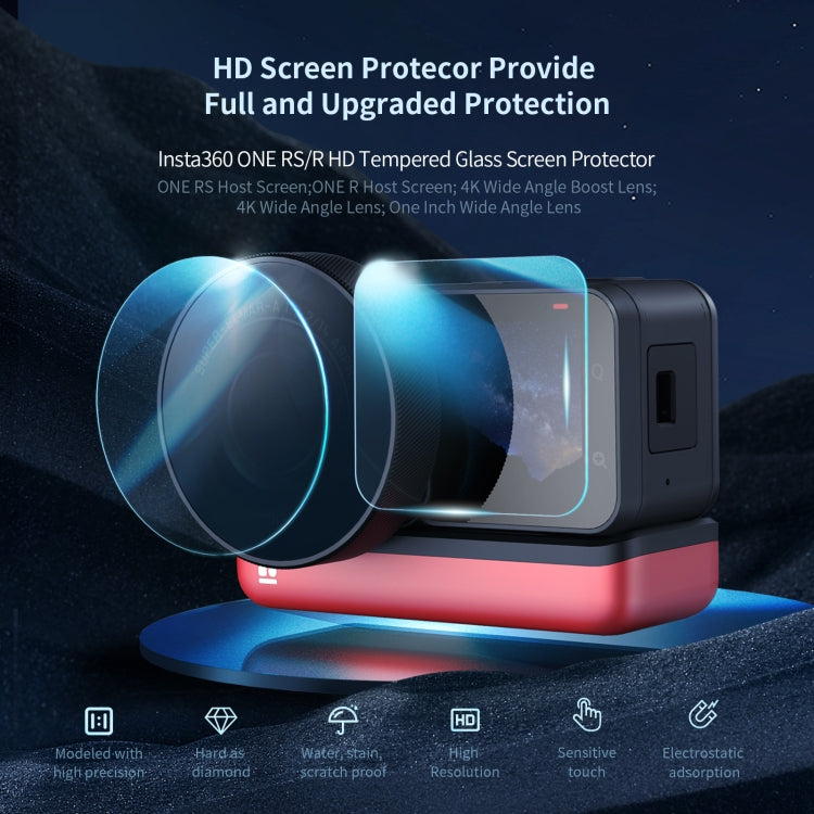 For Insta360 One RS / R Host 1set aMagisn Tempered Film Screen Protector - Protective Film & Stickers by aMagisn | Online Shopping South Africa | PMC Jewellery | Buy Now Pay Later Mobicred