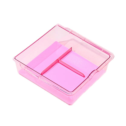 For 2023.9 Tesla Model3 Silicone Double-Layer Storage Box, Color: Pink Armrest Box - Stowing Tidying by PMC Jewellery | Online Shopping South Africa | PMC Jewellery | Buy Now Pay Later Mobicred