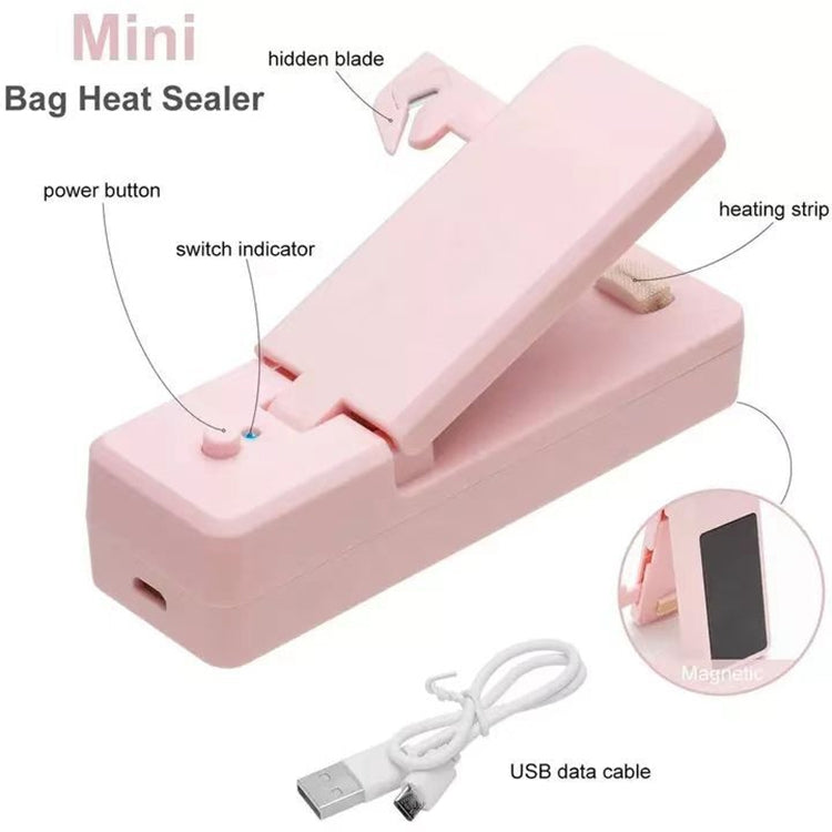 USB Charging Mini Magnetic Sealing Machine Portable Sealing Clip Food Moisture-proof Sealer(White) - Preservation Supplies by PMC Jewellery | Online Shopping South Africa | PMC Jewellery | Buy Now Pay Later Mobicred