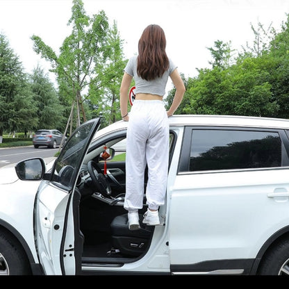 Car Hook Door Foldable Foot Pedal with Safety Hammer(Silver) - Foot Pedal by PMC Jewellery | Online Shopping South Africa | PMC Jewellery | Buy Now Pay Later Mobicred