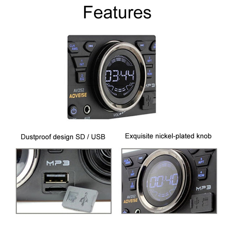 12 V Car MP3 Bluetooth Player Plug And Play FM Automobile Radio(Black) - Car MP3 & MP4 & MP5 by PMC Jewellery | Online Shopping South Africa | PMC Jewellery | Buy Now Pay Later Mobicred