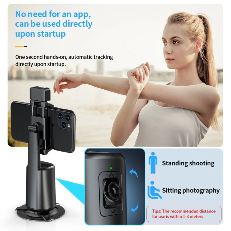 Pixel A200  Auto Tracking Gimbal Stabilizer 360 Degree Rotation Selfie Stick With Fill Light Set 1 - Handheld Gimbals by Pixel | Online Shopping South Africa | PMC TechLife | Buy Now Pay Later Mobicred