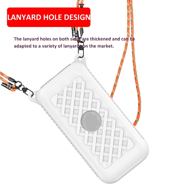 For Apple Vision Pro Battery Protective Case Silicone Cover(White) - VR Accessories by PMC TechLife | Online Shopping South Africa | PMC TechLife | Buy Now Pay Later Mobicred