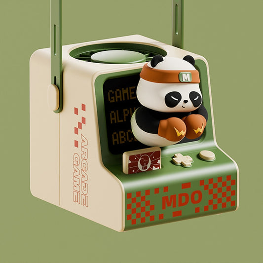 Cartoon Game Console Shape USB Charging Portable Bladeless Halter Fan(Panda Boxer) - Electric Fans by PMC Jewellery | Online Shopping South Africa | PMC Jewellery | Buy Now Pay Later Mobicred