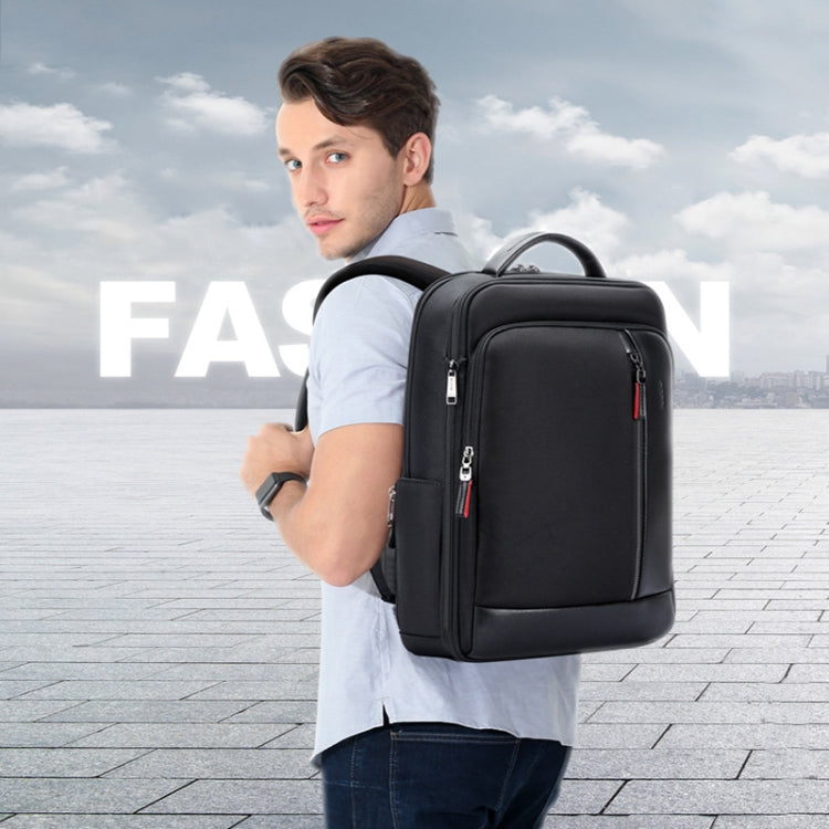 Bopai 751-006641A Large Capacity Anti-theft Waterproof Laptop Business Backpack(Black) - free shipping - PMC Jewellery - Order now!