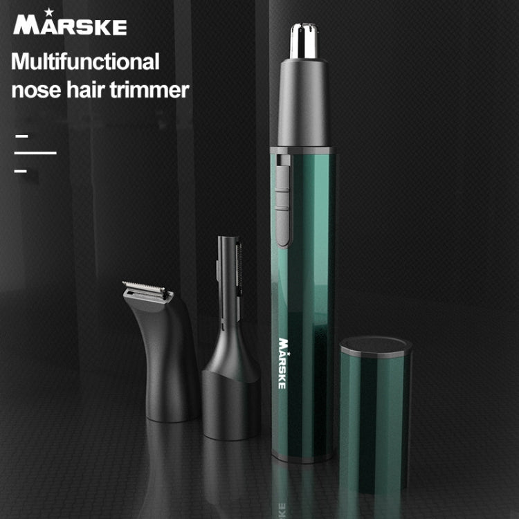 MARSKE  MS-7111 3 In 1 Electric Nose Hair Trimmer Type-C Rechargeable Grooming Instrument(Black) - Hair Removal by MARSKE | Online Shopping South Africa | PMC Jewellery | Buy Now Pay Later Mobicred