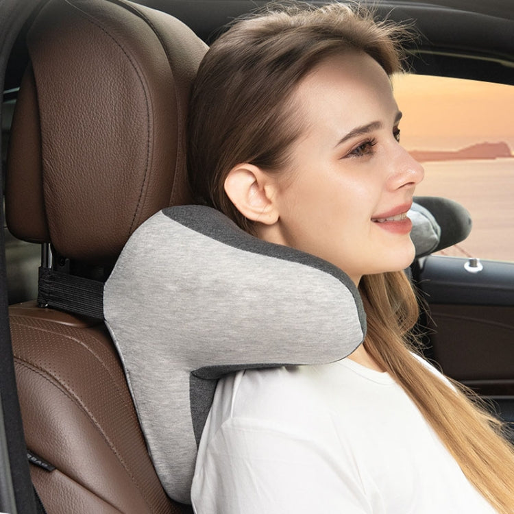 BEWALKER Car Headrest Memory Foam Neck Support Pillow Car Seat Cervical Cushion(Grey) - Seat Accessories by BEWALKER | Online Shopping South Africa | PMC TechLife | Buy Now Pay Later Mobicred