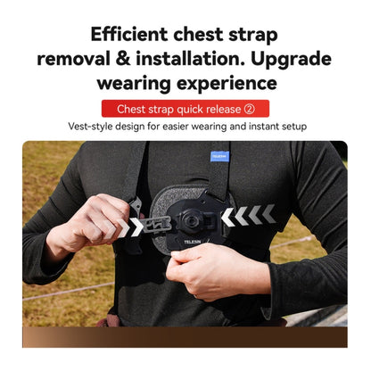 TELESIN S2-CGP-01 Quick-Release Vest Chest Strap Sports Camera Accessories - Chest Belt by TELESIN | Online Shopping South Africa | PMC Jewellery | Buy Now Pay Later Mobicred