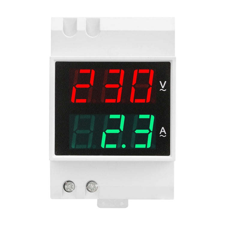SINOTIMER SDM003-T 3 Digits DIN Rail Single-Phase AC Household Dual Display Voltage And Current Meter - free shipping - PMC TechLife - Order now!