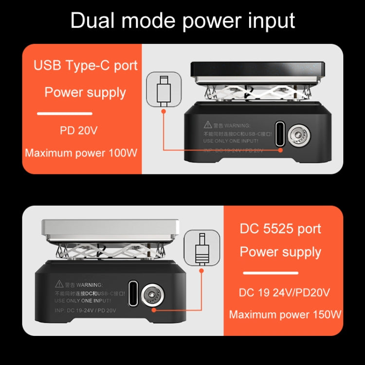 MINIWARE MHP50 Support PD/DC Power Supply 150W High Power Mini Thermostat Heating Station, Model: A5 - free shipping - PMC TechLife - Order now!