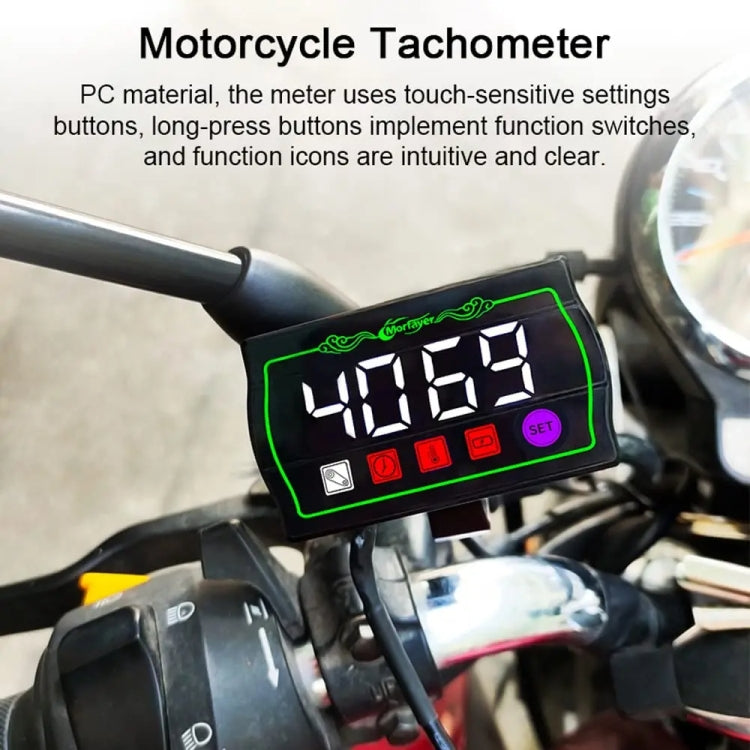 4 in 1 Water Temperature Meter Morfayer Locomotive Intelligent Multi-function Tachometer - Electrical Instruments by Morfayer | Online Shopping South Africa | PMC Jewellery | Buy Now Pay Later Mobicred