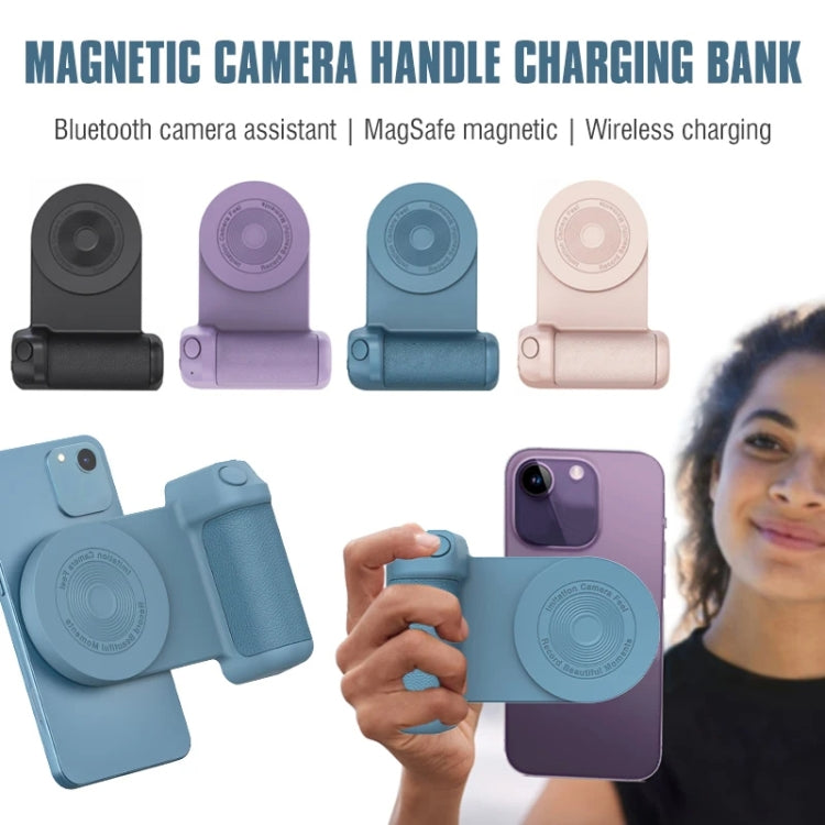 Camera Shape Bluetooth Magnetic Rotating Photo Handle Desktop Stand, Color: Black Basic Model - Phone Remote Control by PMC Jewellery | Online Shopping South Africa | PMC Jewellery