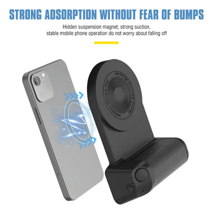 Camera Shape Bluetooth Magnetic Rotating Photo Handle Desktop Stand, Color: Black Basic Model - Phone Remote Control by PMC Jewellery | Online Shopping South Africa | PMC Jewellery