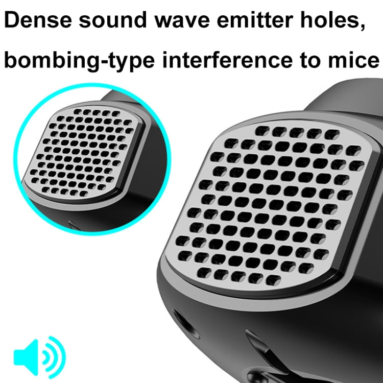 219 Intelligent Ultrasonic Multi-dimensional Frequency Conversion Home Indoor Mouse Repeller(Black) - Repellents by PMC TechLife | Online Shopping South Africa | PMC TechLife | Buy Now Pay Later Mobicred
