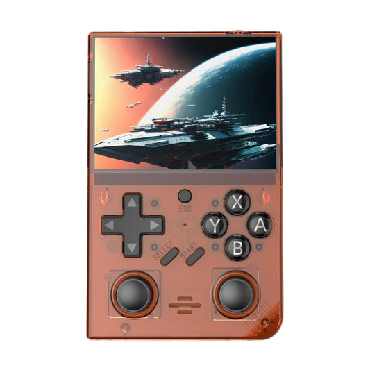 R35PLUS 3.5 Inch Handheld Game Console Built-in 64G 10,000+ Games(Transparent Orange) - Pocket Console by PMC Jewellery | Online Shopping South Africa | PMC Jewellery | Buy Now Pay Later Mobicred