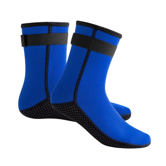 3mm Waterproof Long Beach Diving Socks Warm Non-slip Snorkeling Socks, Size: S(Blue) - Swimming Fins & Diving Shoes by PMC Jewellery | Online Shopping South Africa | PMC Jewellery | Buy Now Pay Later Mobicred