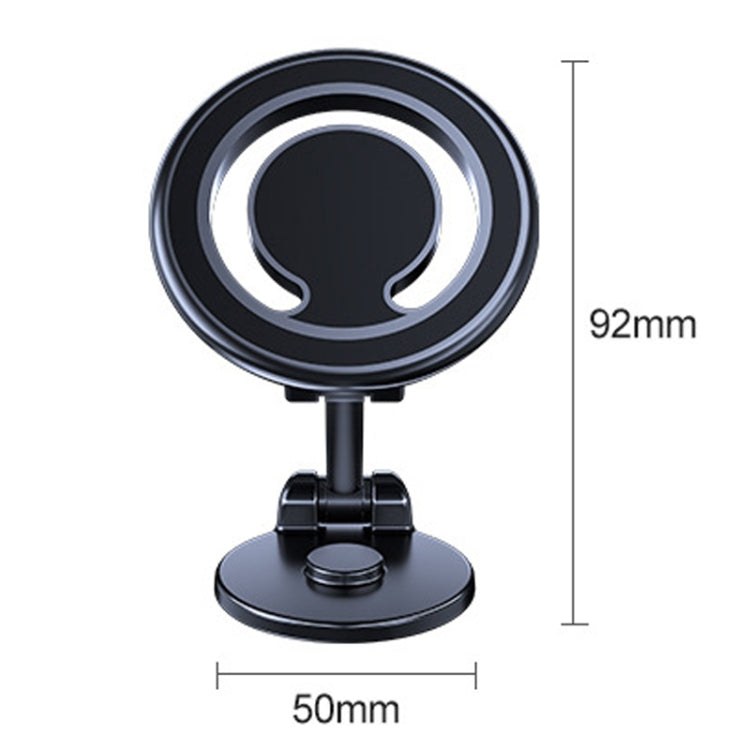 D33 Magnetic Folding Car Phone Holder Rotatable Dashboard Stick-On Navigation Stand - Car Holders by PMC TechLife | Online Shopping South Africa | PMC TechLife | Buy Now Pay Later Mobicred