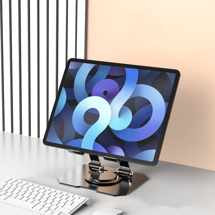 Metal Cooling Tablet Stand Rotatable Adjustable Base Support(Black) - Desktop Holder by PMC TechLife | Online Shopping South Africa | PMC TechLife | Buy Now Pay Later Mobicred