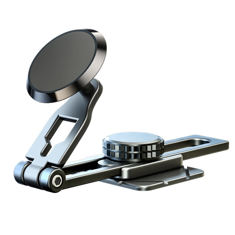 D31 Foldable Suspension Car Phone Holder Magnetic Slide Type Metal Navigation Stand - Car Holders by PMC TechLife | Online Shopping South Africa | PMC TechLife | Buy Now Pay Later Mobicred