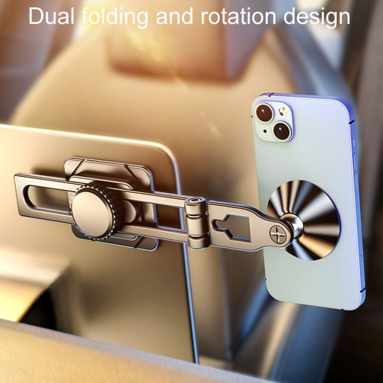 D31 Foldable Suspension Car Phone Holder Magnetic Slide Type Metal Navigation Stand - Car Holders by PMC Jewellery | Online Shopping South Africa | PMC Jewellery | Buy Now Pay Later Mobicred