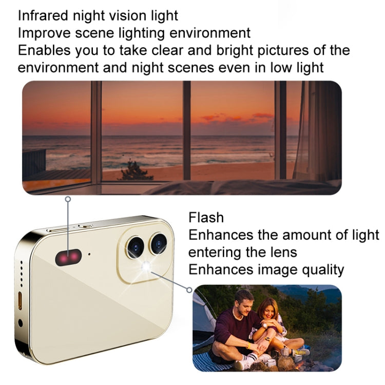 D6 CCD HD Digital Camera Movie Music Smart Camera Touch Screen Student Card Video Recorder, Excluding Memory(White) - Video Cameras by PMC TechLife | Online Shopping South Africa | PMC TechLife | Buy Now Pay Later Mobicred