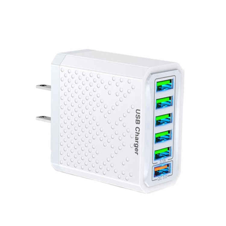 6-Ports Multifunctional Quick Charging USB Travel Charger Power Adapter, Model: White US Plug - USB Charger by PMC Jewellery | Online Shopping South Africa | PMC Jewellery | Buy Now Pay Later Mobicred