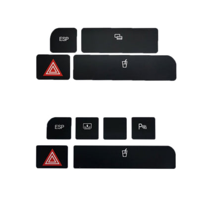 For Audi A4 Emergency/Double Flash Button Cup Holder Button Repair Sticker, Left-Hand Drive Only(With Card Box) - Decorative Sticker by PMC Jewellery | Online Shopping South Africa | PMC Jewellery | Buy Now Pay Later Mobicred