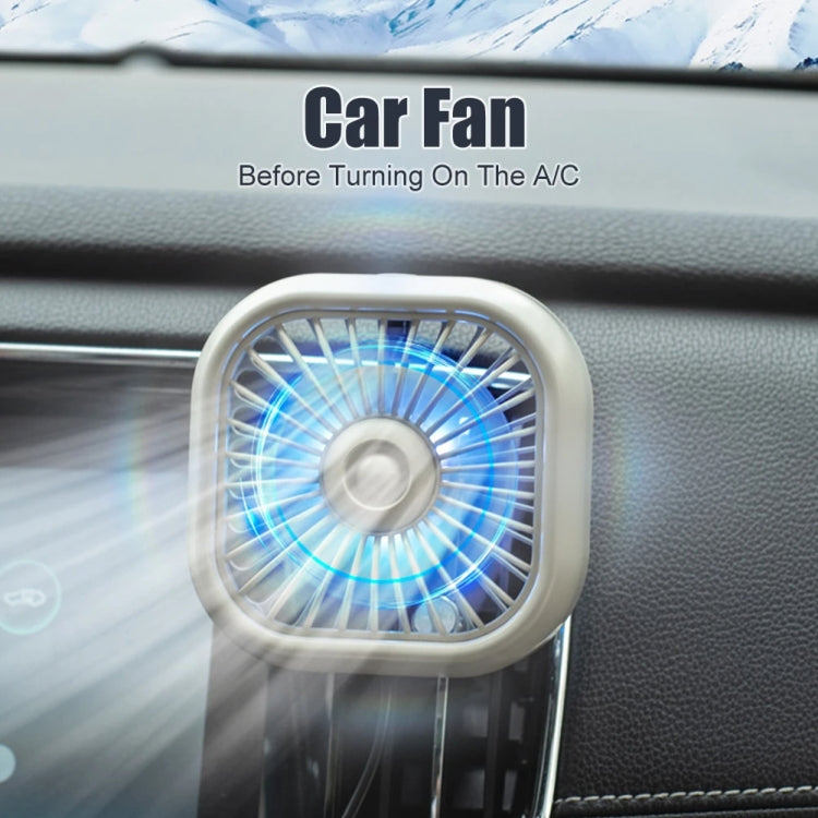 F11 Car USB Colorful Gradient Light Cooling Fan Automotive Interior, Color: Black - Heating & Fans by PMC Jewellery | Online Shopping South Africa | PMC Jewellery | Buy Now Pay Later Mobicred