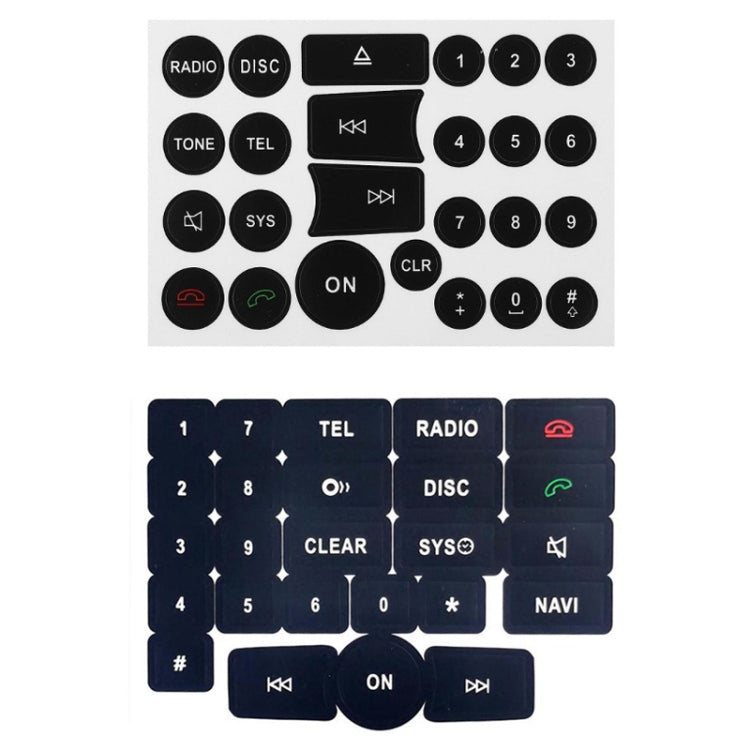 For Mercedes Benz C/E/GLK/W 2007-2014 Radio Button Repair Sticker(Style One) - Decorative Sticker by PMC Jewellery | Online Shopping South Africa | PMC Jewellery | Buy Now Pay Later Mobicred