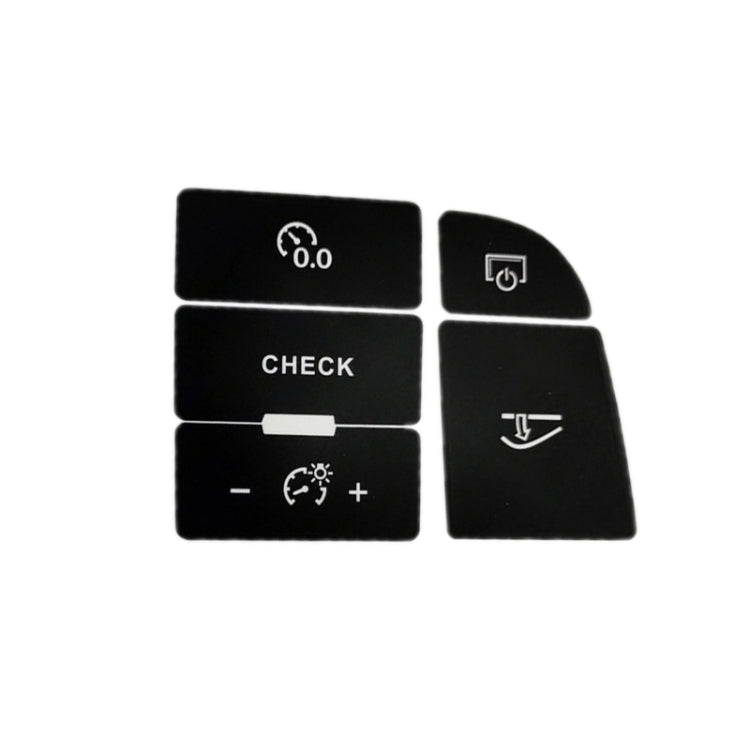 For Audi A6/A6L 2005-2011 Central Control Button Repair Sticker(For Left Driving) - Decorative Sticker by PMC Jewellery | Online Shopping South Africa | PMC Jewellery | Buy Now Pay Later Mobicred