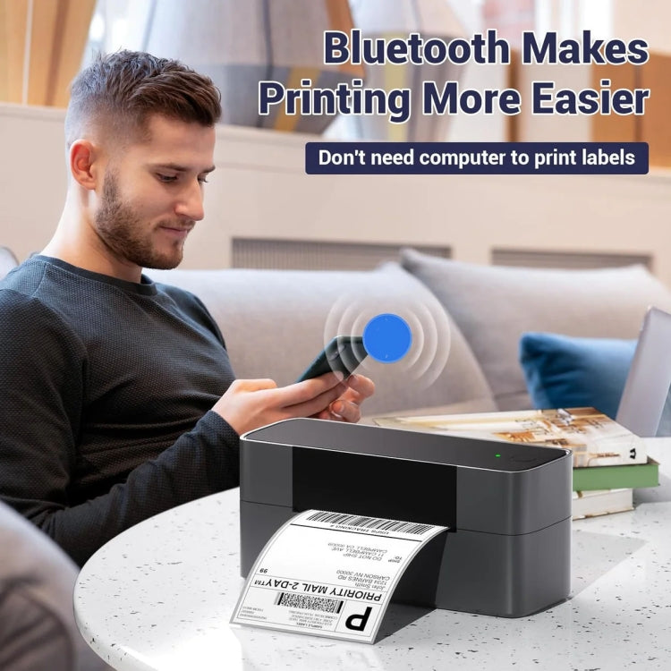 Phomemo PM245-BT Bluetooth Shipping Label Printer Support Labels Width  1- 4.6 Inch(US Plug) - Printer by Phomemo | Online Shopping South Africa | PMC Jewellery | Buy Now Pay Later Mobicred