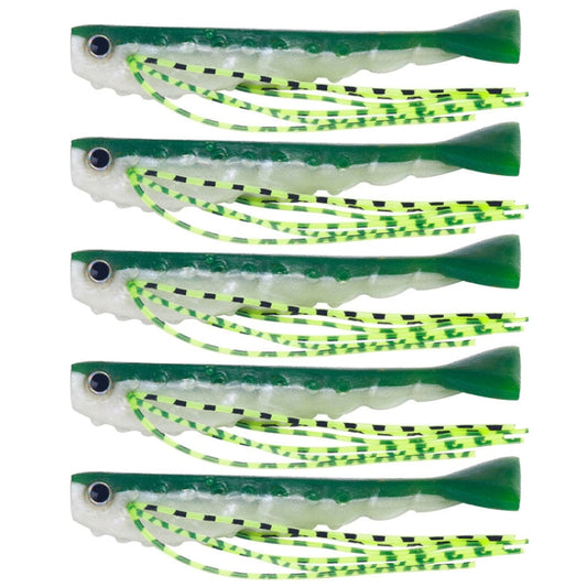 6.6cm 5pcs /Pack HENGJIA SO175 Two Color Split Fork Soft Bait Freshwater Fishing Salmon Lures(Color 1) - Fishing Lures by HENGJIA | Online Shopping South Africa | PMC Jewellery | Buy Now Pay Later Mobicred