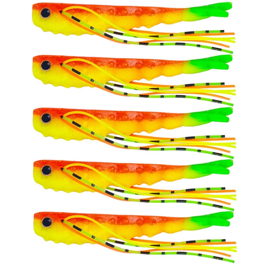 6.6cm 5pcs /Pack HENGJIA SO175 Two Color Split Fork Soft Bait Freshwater Fishing Salmon Lures(Color 3) - Fishing Lures by HENGJIA | Online Shopping South Africa | PMC Jewellery | Buy Now Pay Later Mobicred