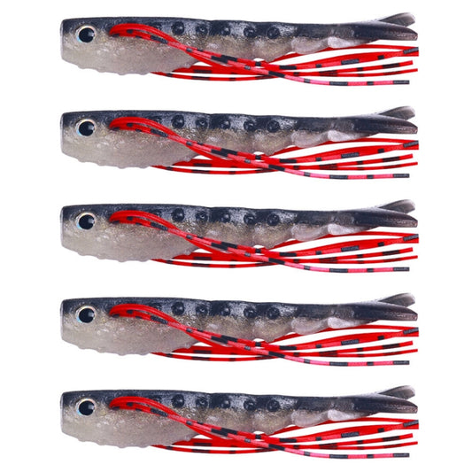 6.6cm 5pcs /Pack HENGJIA SO175 Two Color Split Fork Soft Bait Freshwater Fishing Salmon Lures(Color 4) - Fishing Lures by HENGJIA | Online Shopping South Africa | PMC Jewellery | Buy Now Pay Later Mobicred