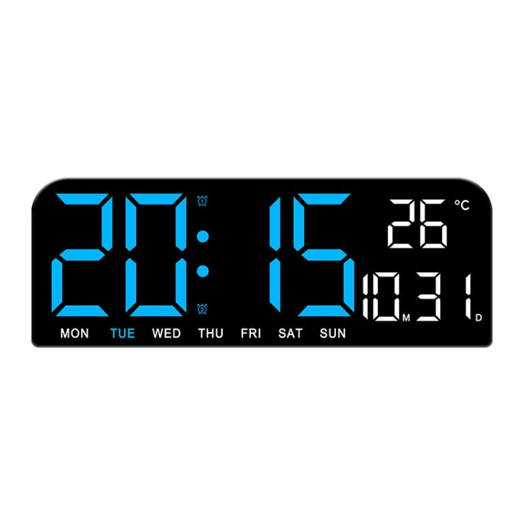 LED Screen Digital Display Desktop Alarm Clock Multifunctional Decoration Wall Clock(Blue) - Alarm Clocks by PMc TechLife | Online Shopping South Africa | PMc TechLife | Buy Now Pay Later Mobicred