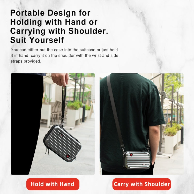 For Insta360 X4 aMagisn Storage Bag Hard Shell Protective Case(Gray) - Case & Bags by aMagisn | Online Shopping South Africa | PMC Jewellery